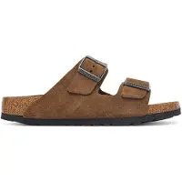 Birkenstock Birkenstocktil kvinder. 1032717 Sandaler i læder Arizona (smal pasform) brun (36), Fast, Ruskind, Ingen, Casual