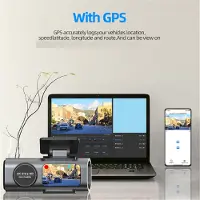 Typecat 4K Dashcam Minikameraoptager GPS Wifi 64G Parkering Dobbeltobjektiv med 10