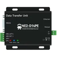 Kepptory RS485/232/422 to Ethernet Serial Server Modbus Gateway CDSENT NE2-D14PE POE Power Signal Isolation for TCP UDP MQTT HTTP