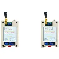 Kepptory 2X DC12V 24V Din Rail DIP RS485 Wireless Transceiver 20DBM -121dBm UART Transmitter Receiver Modbus RTU Module