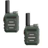 Kepptory 2Pcs Walkie Talkie PMR 446 USB Portable Two-Way Radio Dual PTT Walkie-Talkies Portable Radio 30W
