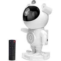 Kepptory Night Light Star Astronaut Projector with Speaker, Timer, Remote - Perfect for Bedroom & Gifts