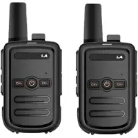 Kepptory PT858 Portable Walkie Talkie Long Range 16-Channel Two-Way Radio for Hiking Camping Travelling Emergency Ham Radio (EU)