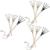 Typecat Landscape Iron Rake Tool DIY Handmade Landscaping Props Model Accessories Home Decoration Crafts Ornaments