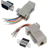 Typecat 10 stk. DB9 til RJ45 modulær adapter, DB9 til RJ45 hunstik Ethernet-annonce