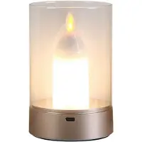 Typecat USB-stearinlys genopladeligt flammeløst elektrisk LED dansende bevægelige lys