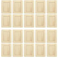 Typecat 20 Pack Unfinished Wooden Picture Frames for 6inch Photos, Standing Postcard Picture Frame Set DIY Keepsake Kit