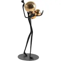Torribaly Creativity Figure Statue Modern Abstract Art Metal Iron Art Sculpture Home Decoration Living Room Bedroom Office
