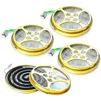 Torribaly Portable Mosquito Coil Holder-Mosquito Coil & Incense Burner for Outdoor Use,Pool Side,Patio,Deck,Camping,Hiking,Etc,A