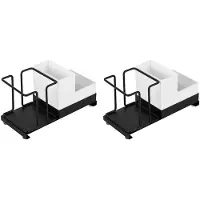 Typecat 2X Metal Coffee & Tea Station Organizer Small Space for Office Disposable Paper Cups Holder Tea Bags
