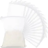 Torribaly 15PCS Aquarium Mesh Media Filter Bags, Nylon Media Filter Mesh Bags with Zipper (for Particulate Carbon), Bio Balls