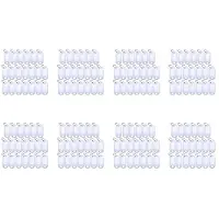 Melitt White Portable Plastic Key Fob Key Tag ID Labels 160 Pieces