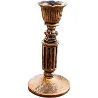 Typecat Retro Guld Lysestage Ornamenter Fotorekvisitter Stue Spisebord