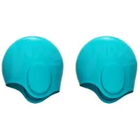 Melitt 2X Unisex Kids Swimming Cap 3D Ear Protection Silicone Swimming Cap Waterproof Durable Swim Cap for Kids Boys Girls 2