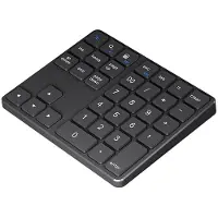 Torribaly Dual Numeric Keypad 2.4Ghz Wireless Keyboard K35 Digital Keyboard 300mAh Rechargeable Numpad Black