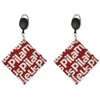 Typecat 2X Balls Cleaning Towel with Carabiner Hook Cart Wipe Cloth Cleaner for Sports Water Absorption Red