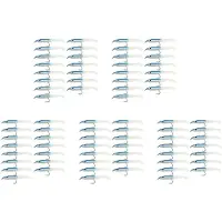 Melitt SUNMILE Fake Fishing Lure Sea Fishing Lure Bait with Hook Eel Bionic Bait 5cm/0.6G T Tail 75Pcs