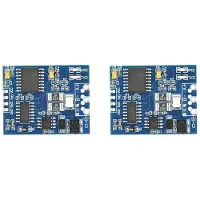 Typecat 2X 3.3V 5V TTL UART to RS485 Isolated Interface Converter Module Single-Chip Serial Port UART Industrial