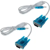Typecat 2X DB9 Computer Data Cable DB9 9 Pin VGA Female Cable USB to R232 Interface Data Cable