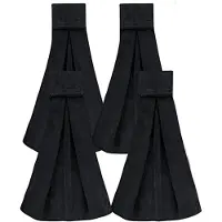 Melitt 4Pcs Football Towel Highly Absorbent Quarterback Football Towel, Soft Softball Hand Towels for Pitchers Sport Black