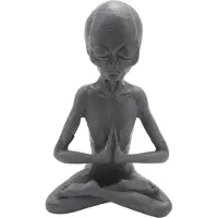 Typecat Heksekunst Meditation Alien Statue Mini Harpiks Ornament Alien Have Ho