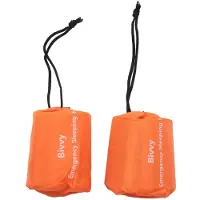 Melitt 2-Pack Emergency Sleeping Bag Thermal Waterproof Survival Blanket for Outdoor Camping Hiking