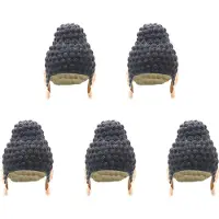 Melitt 5X Swimming Caps TathaGata Buddha Shape Durable Nonslip Flexible Latex Swim Caps for Surfing Kids Girls Boys Women Men