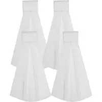 Melitt 4Pcs Football Towel Highly Absorbent Quarterback Football Towel, Soft Softball Hand Towels for Pitchers Sport White