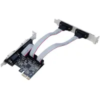 Tlily PCIE Serial Port Expansion Card AX99100 Chip PCIE to Serial Port RS232 Interface 4 Port Expansion Card Riser Card