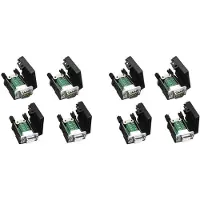 Melitt DB9 Solderless RS232 D-SUB Serial to 9Pin Port Terminal Male Female Adapter Connector Breakout Board (4-Male+4-Female)