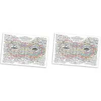 ISTOVO 2X Healing Web Poster Natural Remedies Chart Canvas Wall Art Horizontal Poster Print Mental Health Posters