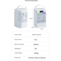 Typecat Bærbar klimaanlægsventilator fordampningskøler luftfugter med 3 hastigheder