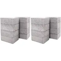 Wella 16 Pack Grill Griddle Cleaning Brick Block Pumice Stones for Removing BBQ Grills, Racks, Flat Top Cookers, Pool