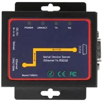 Melitt Industrial Modbus Serial RS232 RS485 RS422 to Ethernet Converter Device Server TCP/RTU/UDP RJ45 to RS232+RS485 Connector