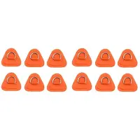 ISTOVO 12PCS D-Ring Patch for Inflatable Boat Kayak Dinghy , D-Ring PVC Patch Stand- Paddleboard Canoe Rafting Orange