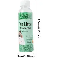 Wella 2X 300G Kitten Toilet Cleaning, Cat Litter Deodorant Bead, Artifact Pet Odor Activated Carbon Absorbs, Cat Sand Stink-E