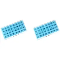 Melitt 2X Monthly Pill Organizer 31 Compartments, 1 per Day, 4 Week Full Month 31 Day Pill Organizer,
