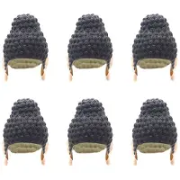 Melitt 6X Swimming Caps TathaGata Buddha Shape Durable Nonslip Flexible Latex Swim Caps for Surfing Kids Girls Boys Women Men