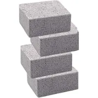 Wella 4Pack Grill Griddle Cleaning Brick Block,Grill Cleaning Brick,for Flat Tops, Griddles, Grills - Natural Lava Pumice Rock