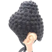 ISTOVO 2X Swimming Caps TathaGata Buddha Shape Durable Nonslip Flexible Latex Swim Caps for Surfing Kids Girls Boys Women Men