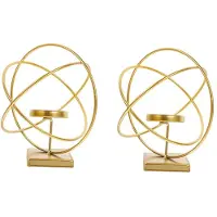 Melitt Modern Light Luxury Iron Candlestick Ornaments Decorative Candle Stand Home Romantic Dining Table