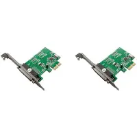 ISTOVO 2X Controller Card ST38 PCIe X1 CH382L DB-25 Pin Industrial for LTP Print Terminal Multi-Function