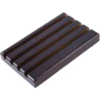 Melitt Challenge Coin Display Stand Rack Coin Holder 4-Row Torched Wood Challenge Coin Display Holder Stand