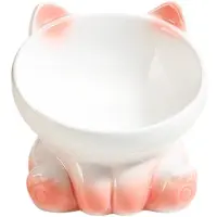Melitt Gradient Ceramic Cat Bowl Pet Bowl Eating Bowl Drinking Bowl Pet Supplies Dog Bowl Cat Bowl with Slanted Mouth