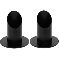 Melitt 2Pcs Communion Holder Slanted Metal Candlesticks Table Centerpieces Baptisms Tapers Stand Base H3CF
