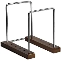 Jojomino Retro Vinyl Record Holder Adjustable Portable Record Stand Space Saving Album Display Holder