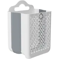 Melitt Wall-Mounted Folding Laundry Basket - Space-Saving Dirty Clothes Storage, Large-Capacity Storage