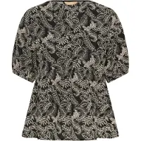 Culture Bluse beige / sort