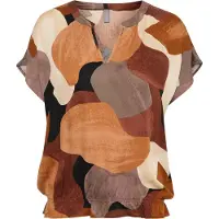 Culture Bluse 'CU Dana' creme / brun / karamel / choko