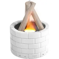 Melitt Simulation Flame Diffuser Campfire Humidifier Diffuser Fragrance Office Home Flame Humidifier Aromatherapy Machine